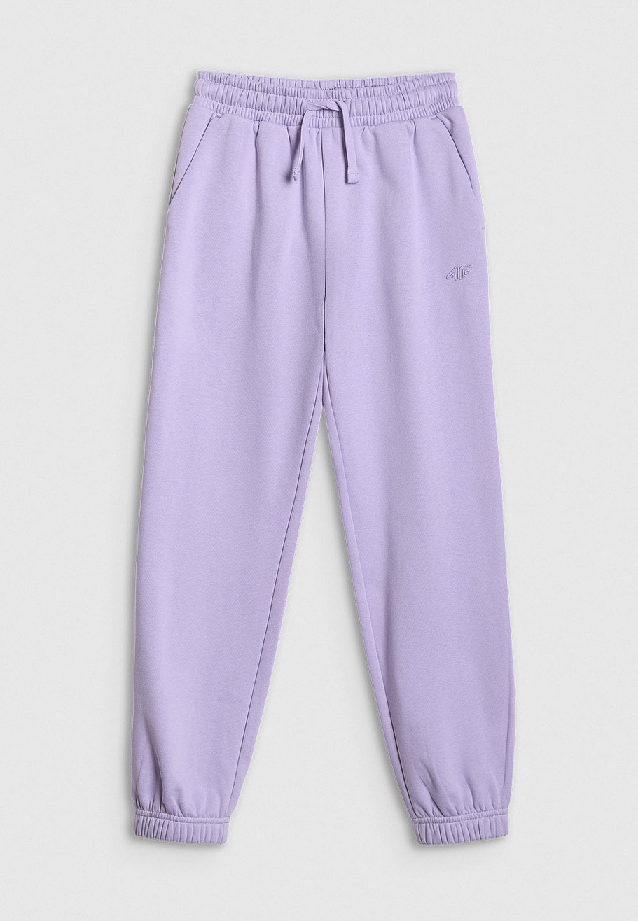 Spodnie Dziewczęce 4F Sportowe Dresowe Jogger Ocieplane Niebieskie 4FJWSS26TTROF1502