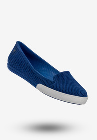 Baleriny Damskie Buty Ażurowe Wsuwane Półbuty Zapachowe Niebieskie ZAXY U285084