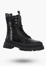 Buty Damskie Trapery Skórzane Czarne Z Ociepleniem Na Zimę DBT4153/22BK