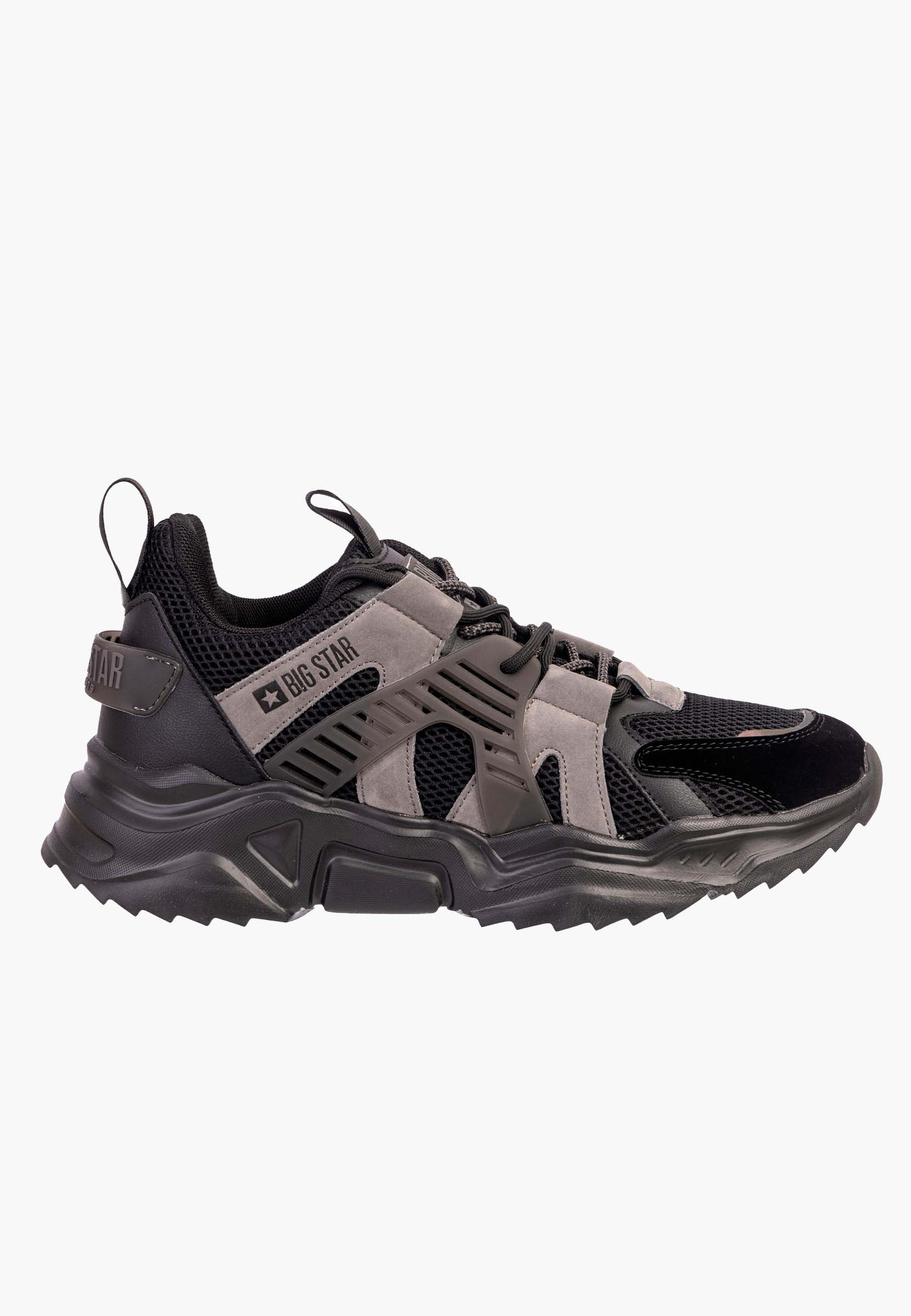 Sneakersy Męskie Big Star Czarne KK174054