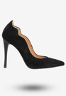 Szpilki Damskie Zamszowe Buty Na Obcasie Eleganckie Darex Czarne C780/1