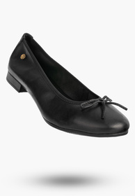 Baleriny Damskie Skórzane Buty Klasyczne Półbuty Czarne Maciejka P6800-04/00-0