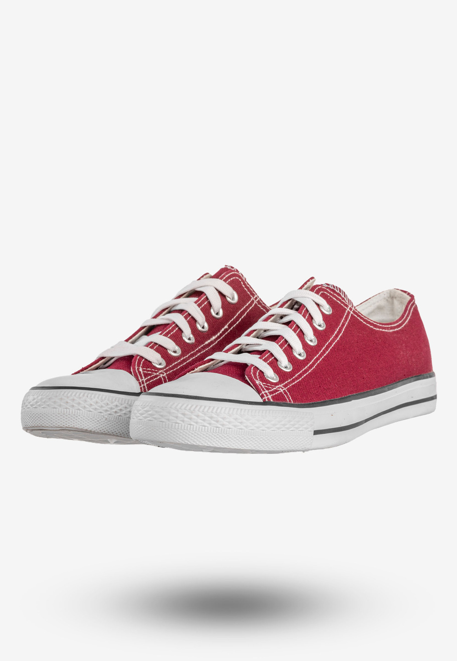Trampki Męskie Klasyczne Buty Sportowe Tenisówki Burgundowe Sport Star DD46-18