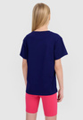Koszulka Dziewczęca 4F T-shirt Granatowa 4FJWMM00TTSHF2332