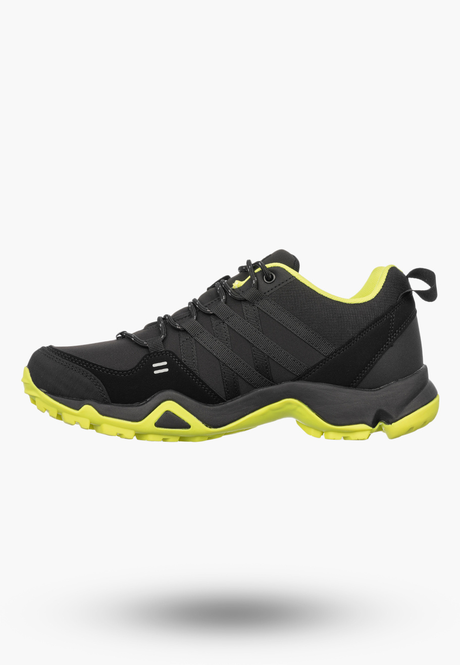 Buty Trekkingowe Męskie DK Softshell Sportowe Terenowe Czarne/Żółte