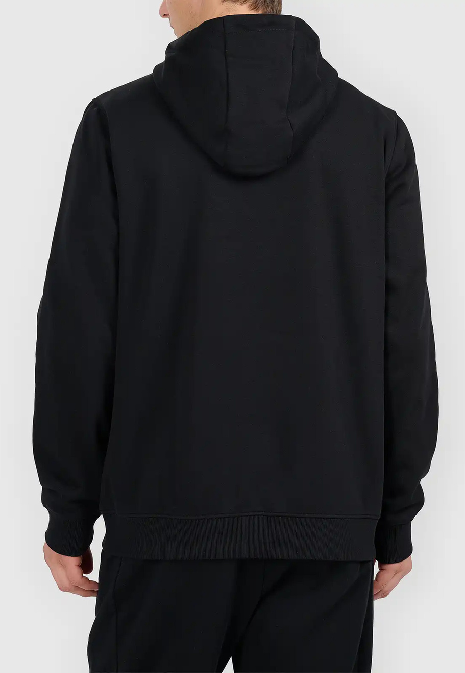 Bluza Męska 4F Z Kapturem Regular Nierozpinana Sportowa Czarna 4FWMM00TSWSM2548