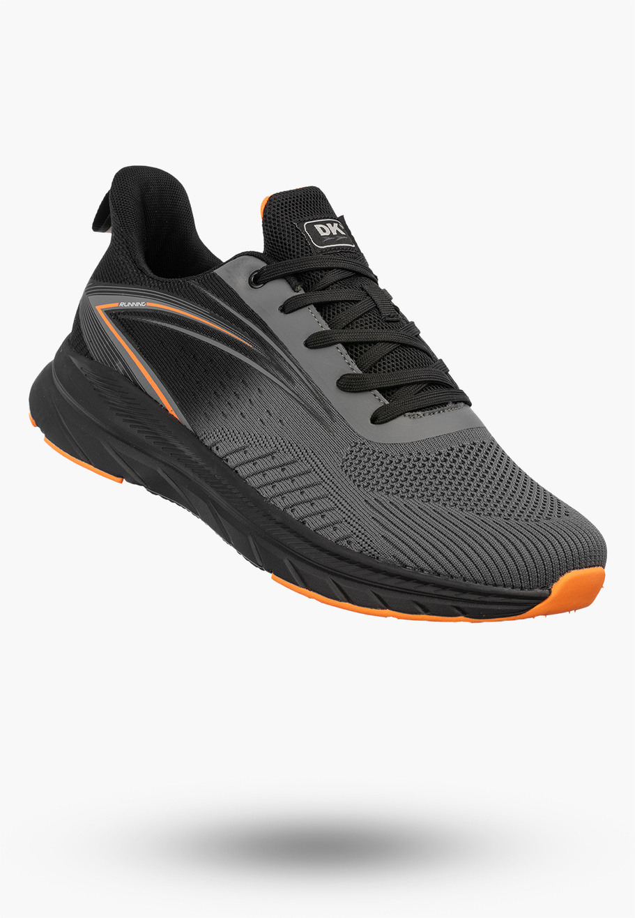 Buty Sportowe Męskie DK Jogging Do Biegania Sneakersy Lekkie Szare