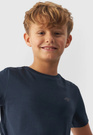 Koszulka Chłopięca 4F T-shirt Bawełniany Granatowy TTSHM1626