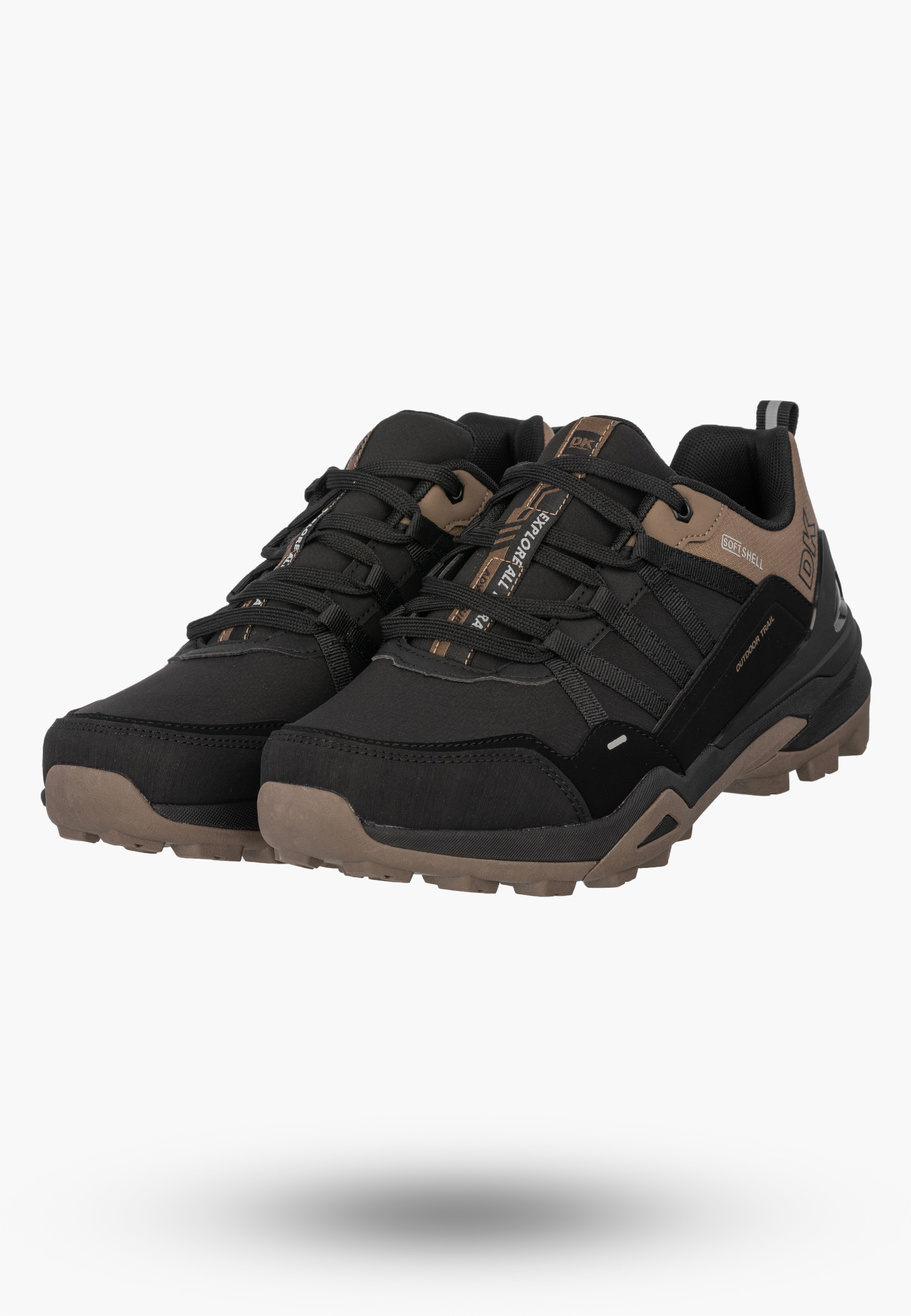 Buty Trekkingowe Męskie DK Softshell Outdoor Sportowe Brązowe VB17920