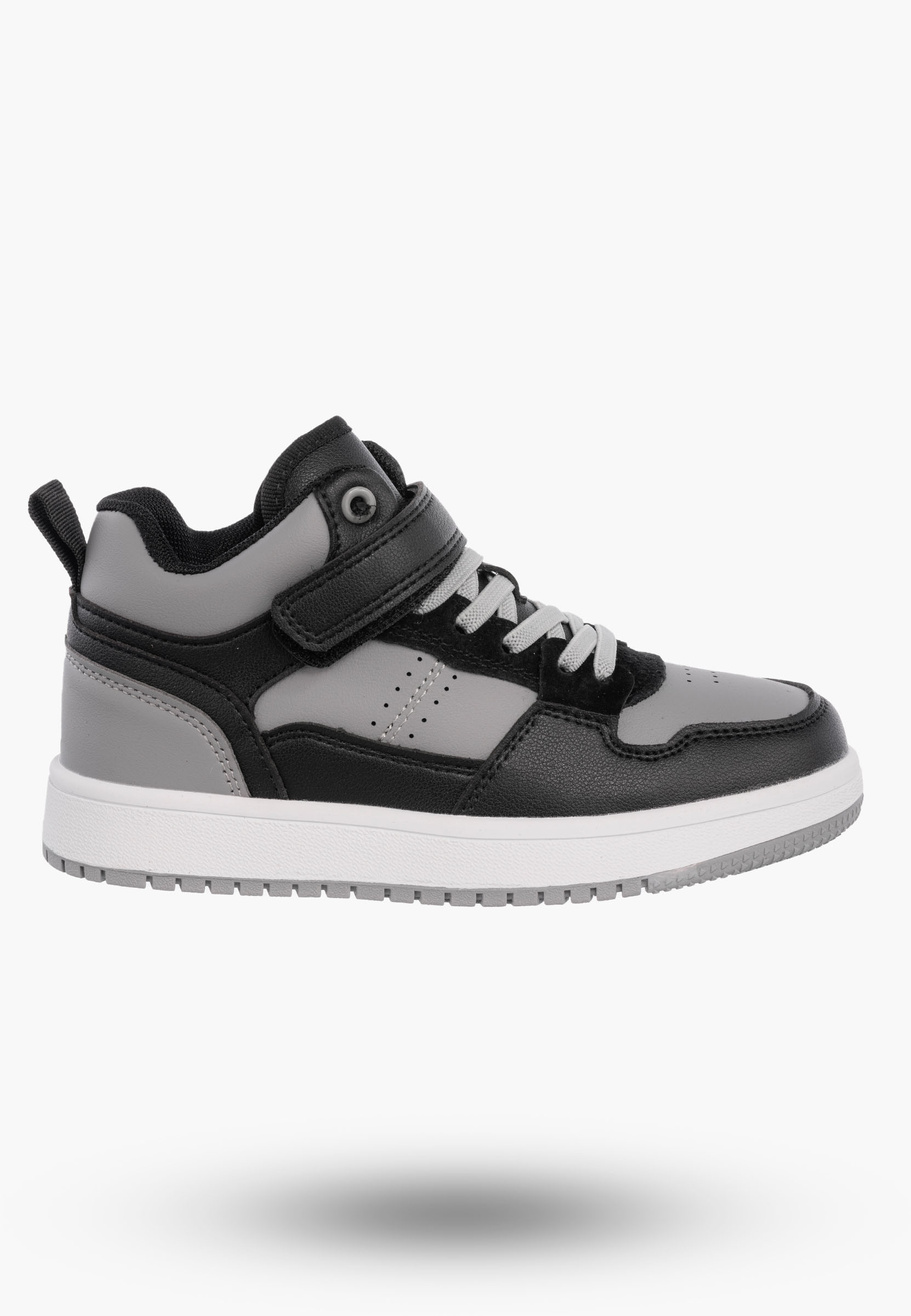 Buty Chłopięce Sneakersy Szare Na Rzepy Sportowe Za kostkę TC819