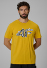Koszulka Męska 4F T-Shirt Bawełniany Regular Sportowy Żółty 4FWSS26TTSHM2659