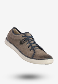 Półbuty Męskie Skórzane Buty Trampki Sneakersy Popiel Rammit 1005/12