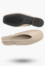 Baleriny Damskie Ekoskóra Slingback Buty z odkrytą piętą Beżowe Potocki 26-20335
