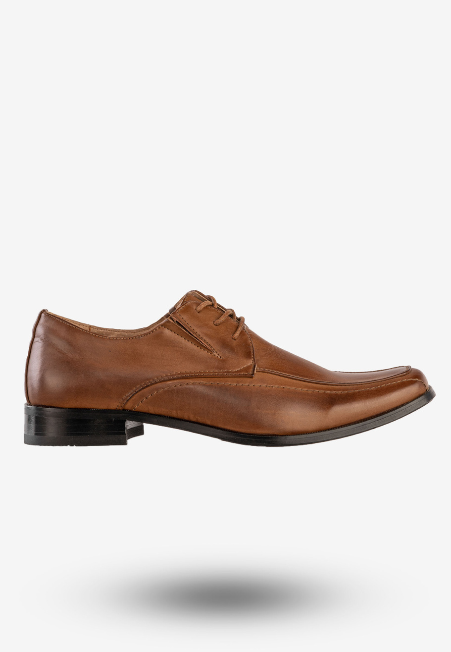 Półbuty Wizytowe Męskie Eleganckie Buty K.Wójcik Brązowe KM2207