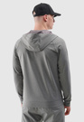 Bluza Męska 4F Sportowa Rozpinana Z Kapturem Ocieplana Szybkoschnąca Szara 4FWSS25TFSWM512