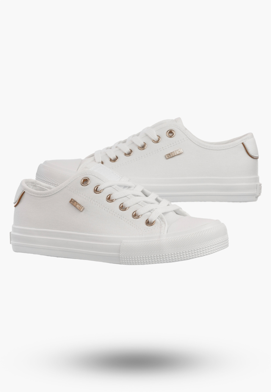 Trampki Damskie BIG STAR Sportowe Buty Tenisówki Białe TT274003
