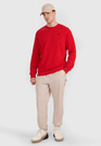 Bluza Dresowa Męska 4F Bez Kaptura Basic Nieocieplana Czerwona 4FWMM00TSWSM1767