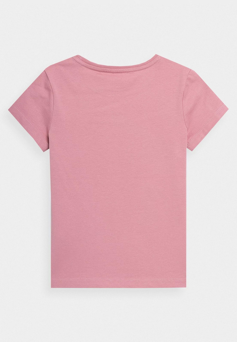 Koszulka Dziewczęca 4F klasyczna różowa
