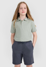 Koszulka Dziecięca 4F T-shirt Polo Z Kołnierzem Zielony 4FJWMM00TPTSU513