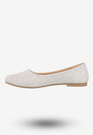 Baleriny Damskie Eleganckie Buty Na Wiosnę Lato Jezzi Białe 25BLL02-9047