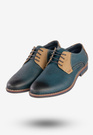 Półbuty Wizytowe Męskie Ekoskóra Buty Eleganckie Granatowe Goodin GD-LJ-930