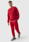 Spodnie Męskie 4F Joggery Sportowe Dresy Casual Czerwone 4FWSS24TTROM603