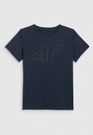 Koszulka Chłopięca 4F T-shirt Z Nadrukiem Granatowa 4FJWMM00TTSHM2331