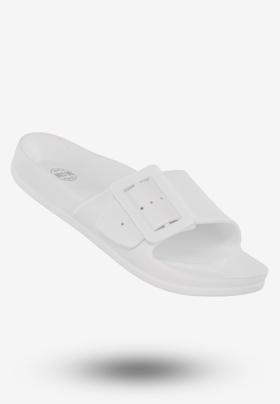 Klapki Damskie Buty BIG STAR Białe FF274A391