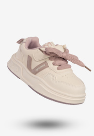 Sneakersy Dziecięce Na Rzepy Buty Sportowe Półbuty Beżowe Apawwa
