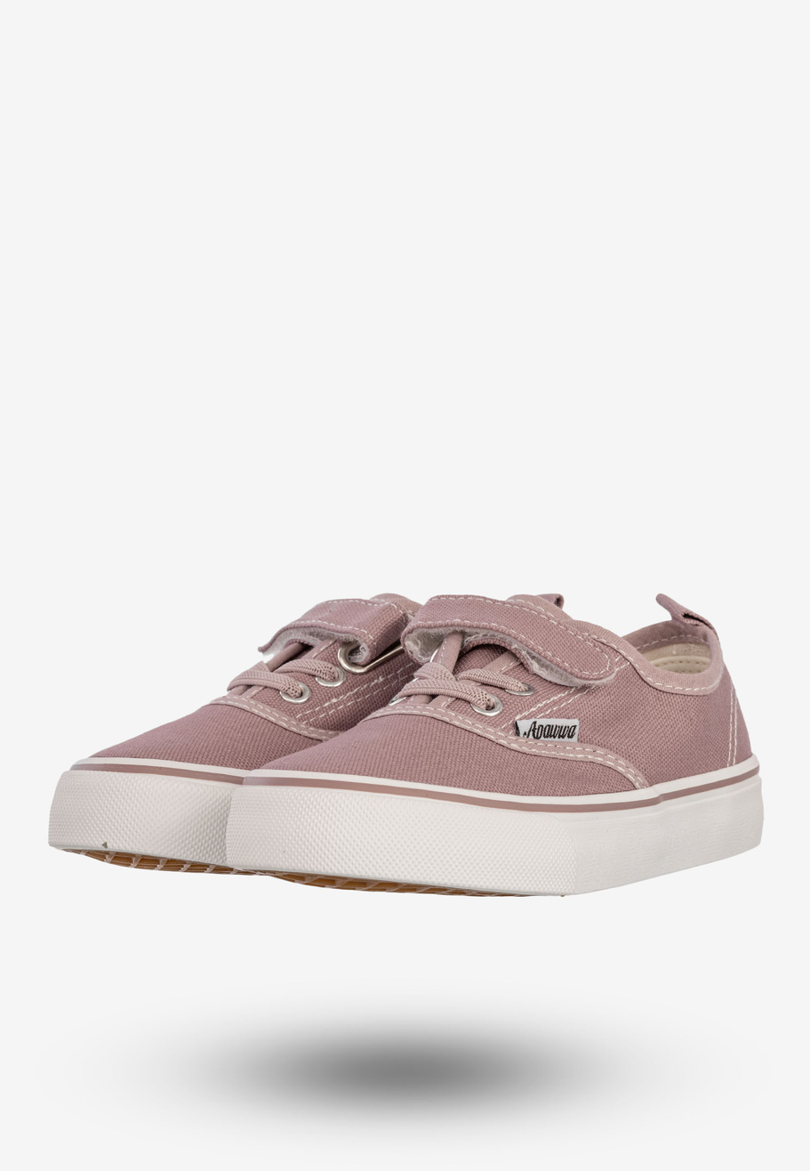 Tenisówki Dziecięce Na Rzepy Buty Sportowe Trampki Pastelowy Fiolet Apawwa RC360P
