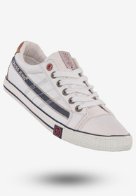 Tenisówki Męskie Trampki Buty Cross Jeans Białe FF1R4042C