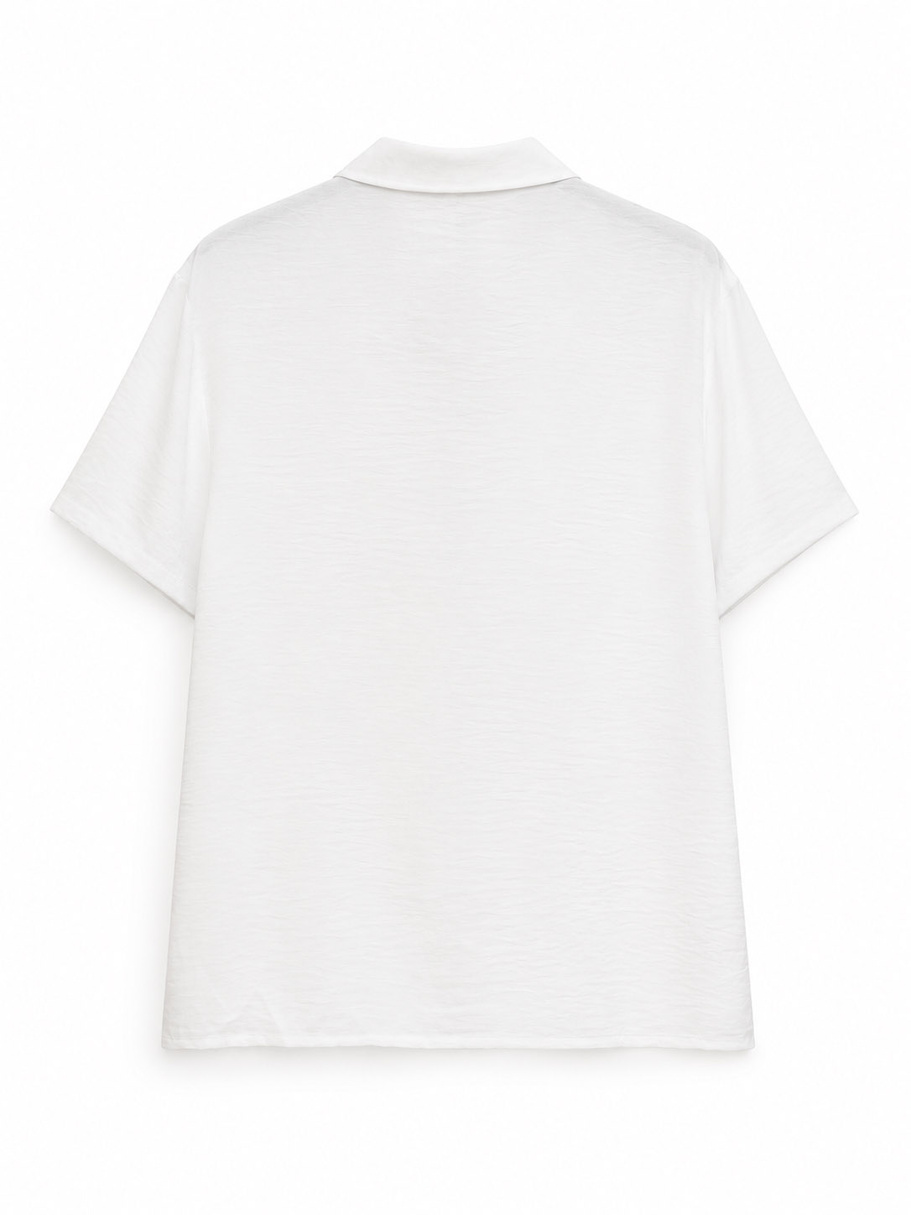 Komplet Męski T-Shirt Szorty Casual Letni Zestaw Wakacyjny Biały