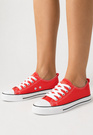 Trampki Damskie Buty Sportowe Niskie Casual Klasyczne Czerwone American Club