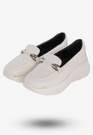 Buty Damskie Półbuty Skórzane Na Wiosnę Lato Białe Eleganckie 3374/010-P