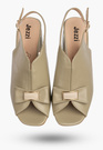 Sandały Damskie Ekoskóra Buty Eleganckie Na Słupku Oliwkowe Jezzi RMR25112-3