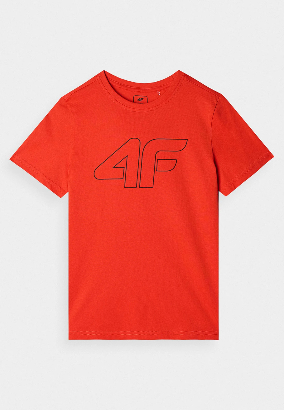 Koszulka 4F Pomarańczowy T-shirt chłopięcy Regular 4FJWMM00TTSHM1627