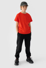 Koszulka Chłopięca 4F T-shirt z logiem Pomarańczowa 4FJRAW24TTSHM2315