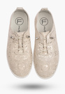 Półbuty Damskie Buty Skórzane Lekkie Eleganckie Tenisówki Złote Filippo DP7810/26