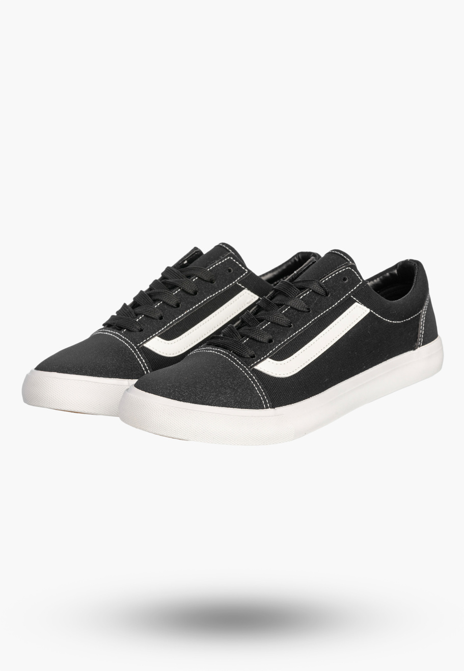 Tenisówki Męskie Buty Sportowe Trampki Casual Sneakersy Czarny/Biały atletico