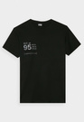 Koszulka Męska 4F T-shirt Sportowy Regular Z Nadrukiem Czarny 4FRSS24TTSHM2483