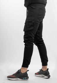 Spodnie Czarne Joggery Kenzarro O-79003 01