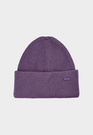 Czapka Damska 4F Zimowa Dzianinowa Beanie z Wiskozą Fioletowa z Wywinięciem 4FWAW24ACAPF447