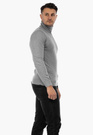 Golf Męski Elegancki Sweter Klasyczny Szary G-S-1-2024