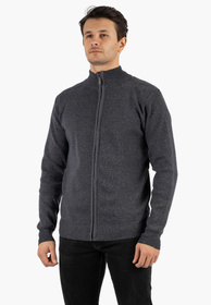 Sweter Męski Rozpinany Klasyczny Elegancki Wygodny na Zamek Granatowy MUST