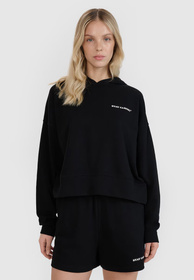 Bluza Damska 4F Nieocieplana Oversize Nierozpinana Z Kapturem Czarna 4FWSS24TSWSF1003