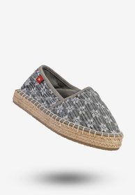 Espadryle Damskie BIG STAR Wsuwane Buty Kwiatowy Wzór Niebieskie AA274682