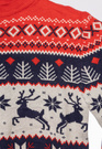 Sweter Chłopięcy Świąteczny Z Reniferami I Śnieżynkami Czerwony