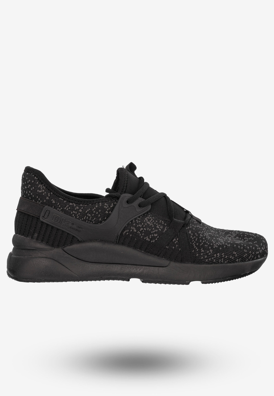 Sneakersy Męskie Buty Sportowe Treningowe Czarne DK SY19009