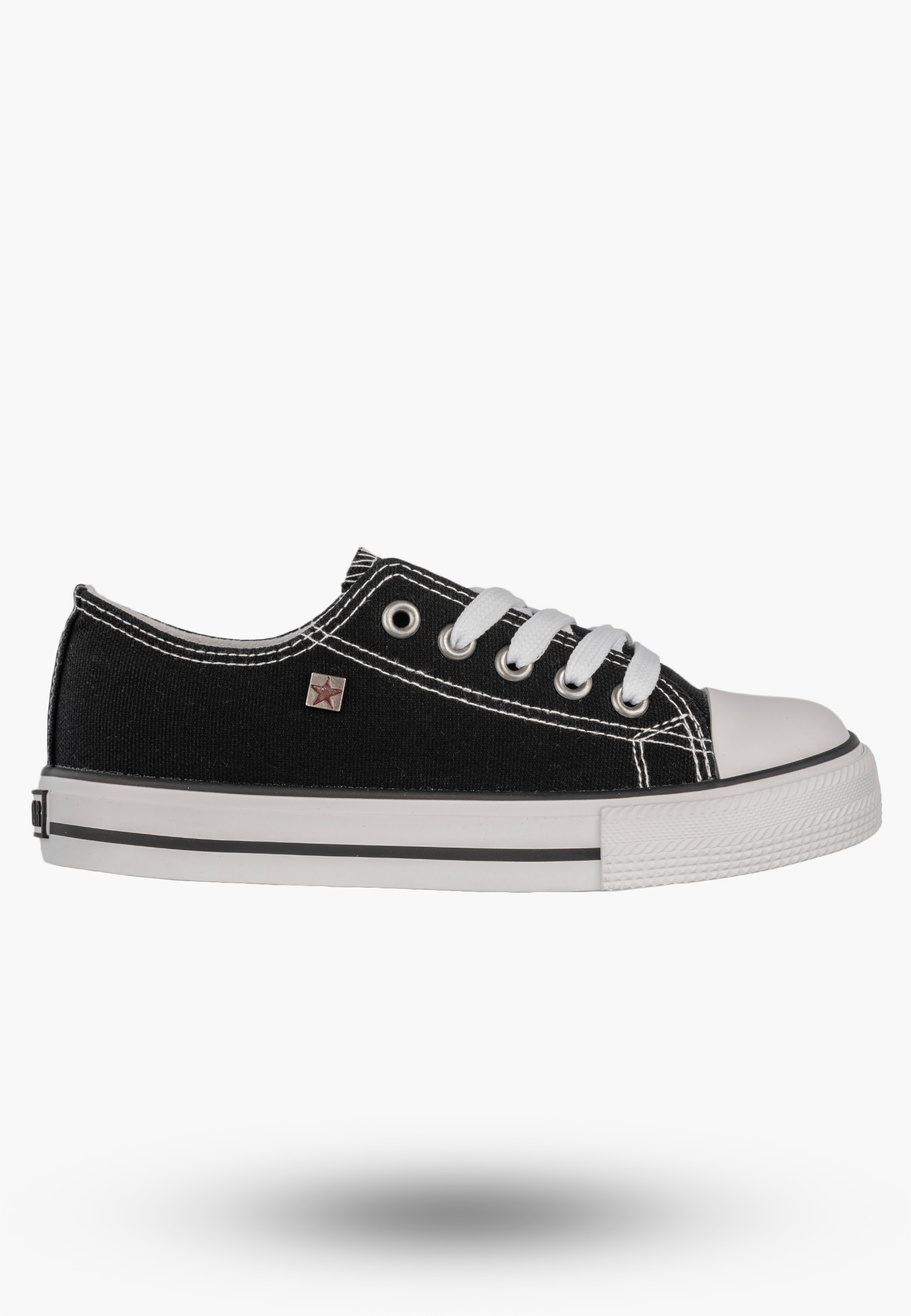 Trampki Dziecięce BIG STAR Czarne Buty Sznurowane DD374163