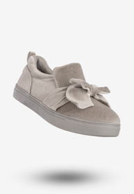 Tenisówki Dziecięce Wsuwane Buty Slip-On Z Kokardą Półbuty Szare LT1806C-2